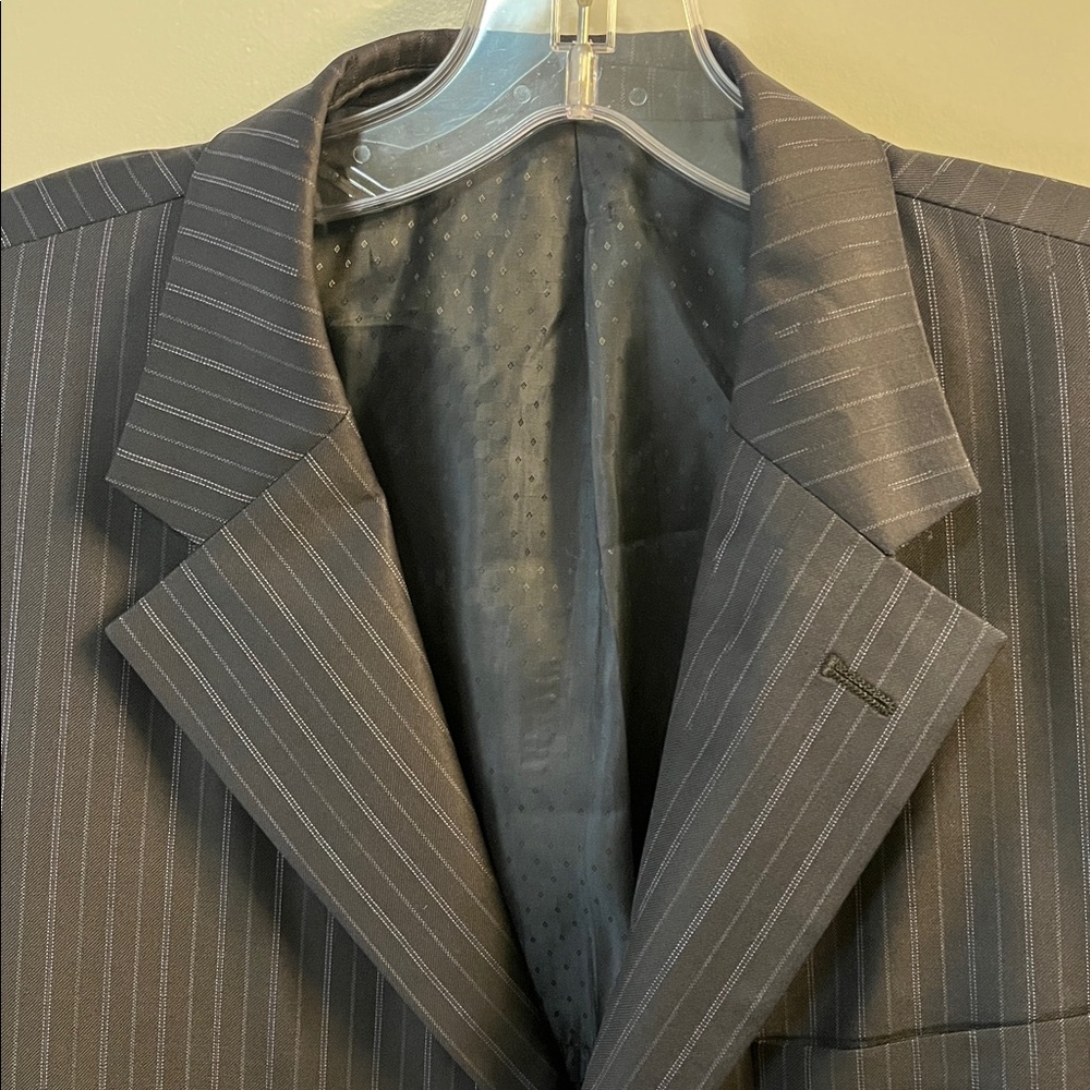 Balmain Paris Vintage Pinstripe Suit Coat - Picture 2 of 16